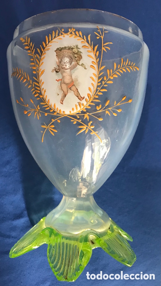 Antig&uuml;edades: Bombonera Cristal opalino - Foto 7