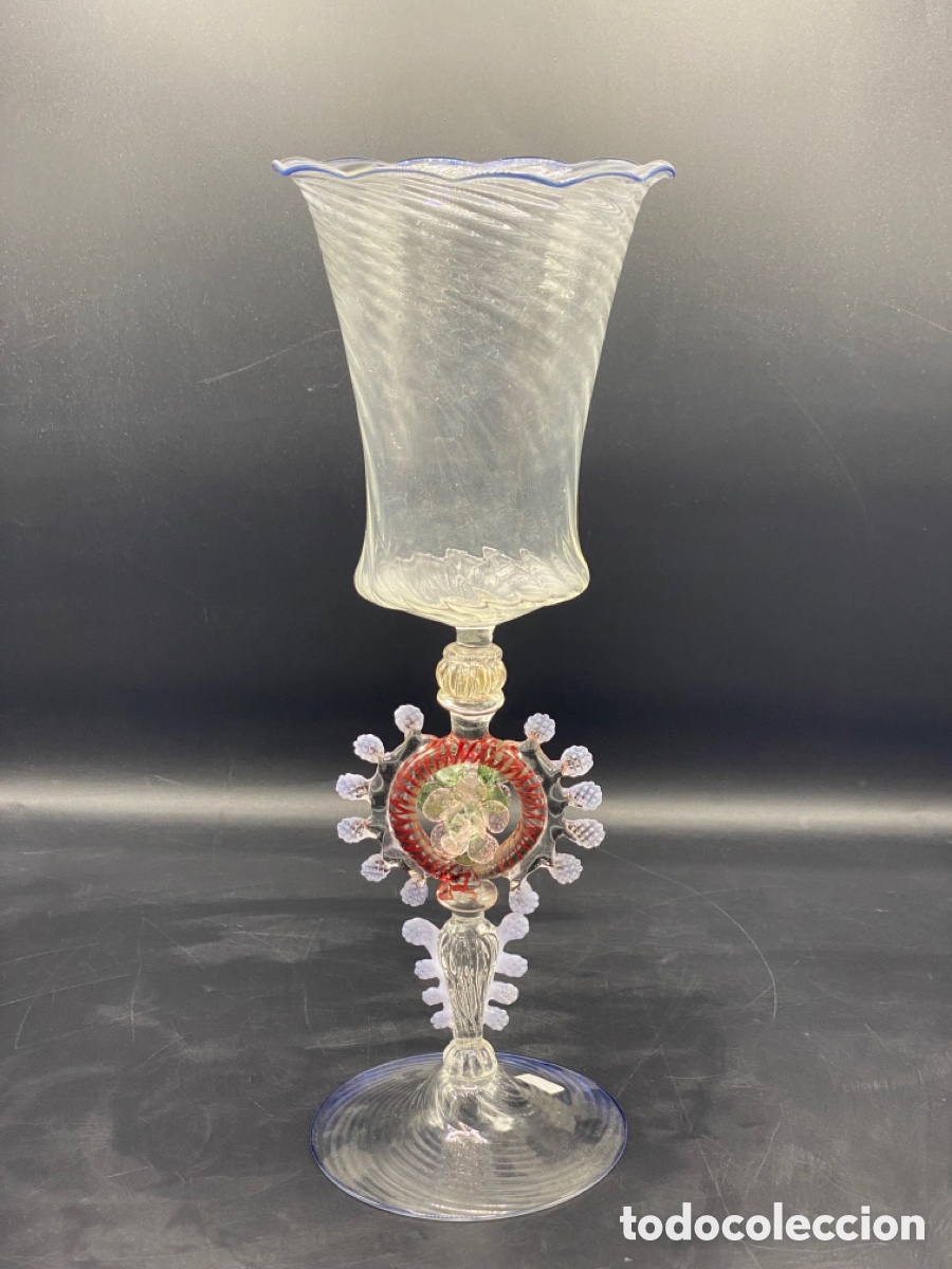 Antig&uuml;edades: Copas de cristal Veneciano - Foto 5