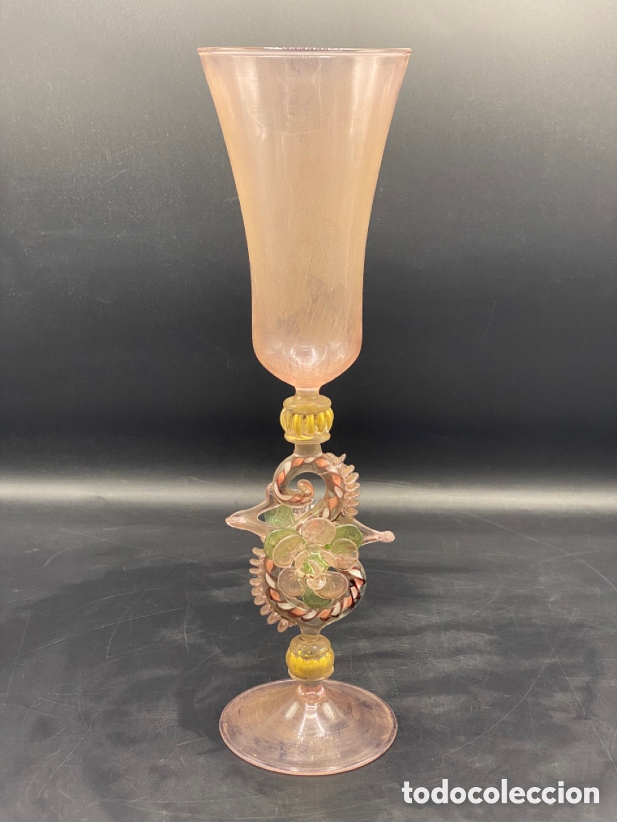 Antig&uuml;edades: Copas de cristal Veneciano - Foto 6