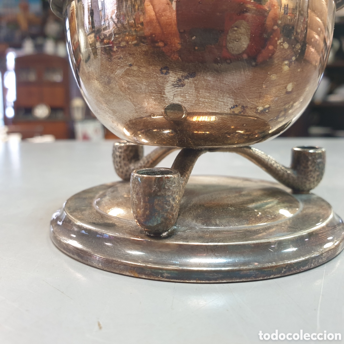 Antig&uuml;edades: Antiguo azucarero plateado - Foto 2