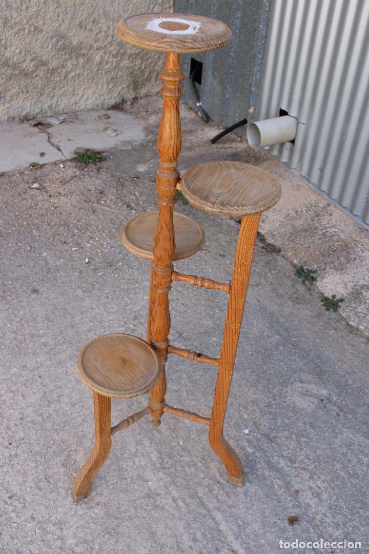 Antig&uuml;edades: jardinera de madera - Foto 2