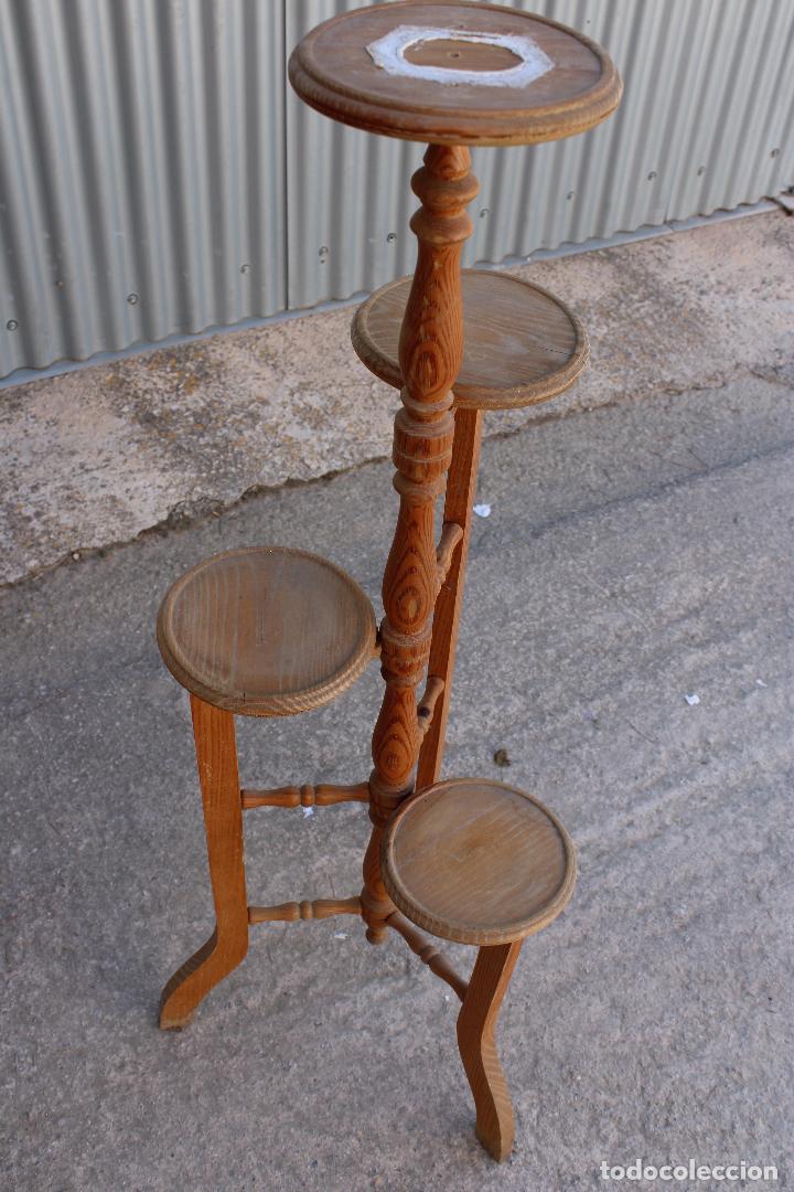 Antig&uuml;edades: jardinera de madera - Foto 3