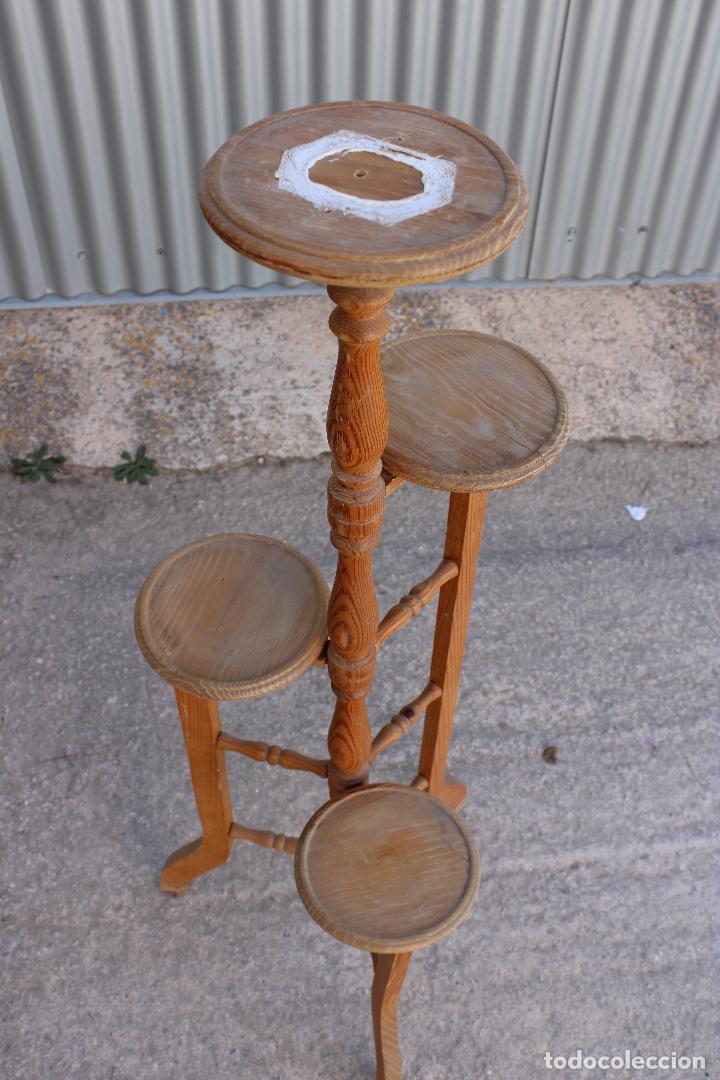 Antig&uuml;edades: jardinera de madera - Foto 4