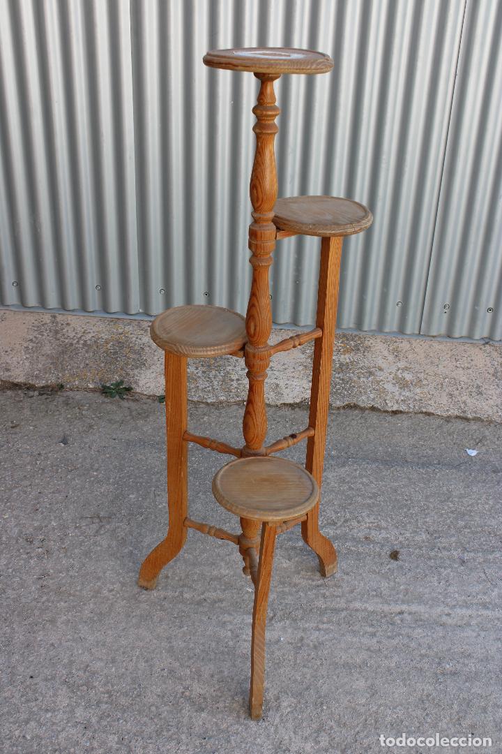 Antig&uuml;edades: jardinera de madera - Foto 5