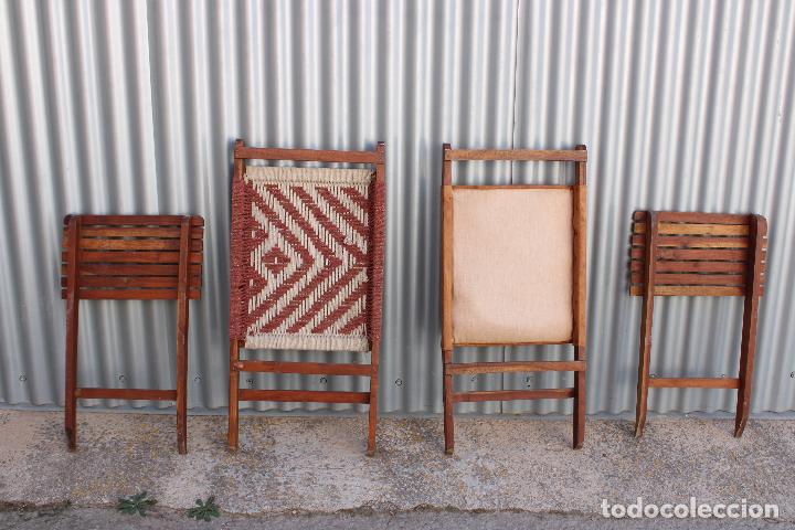 Antig&uuml;edades: 2 sillas plegables tilonia india - Foto 10