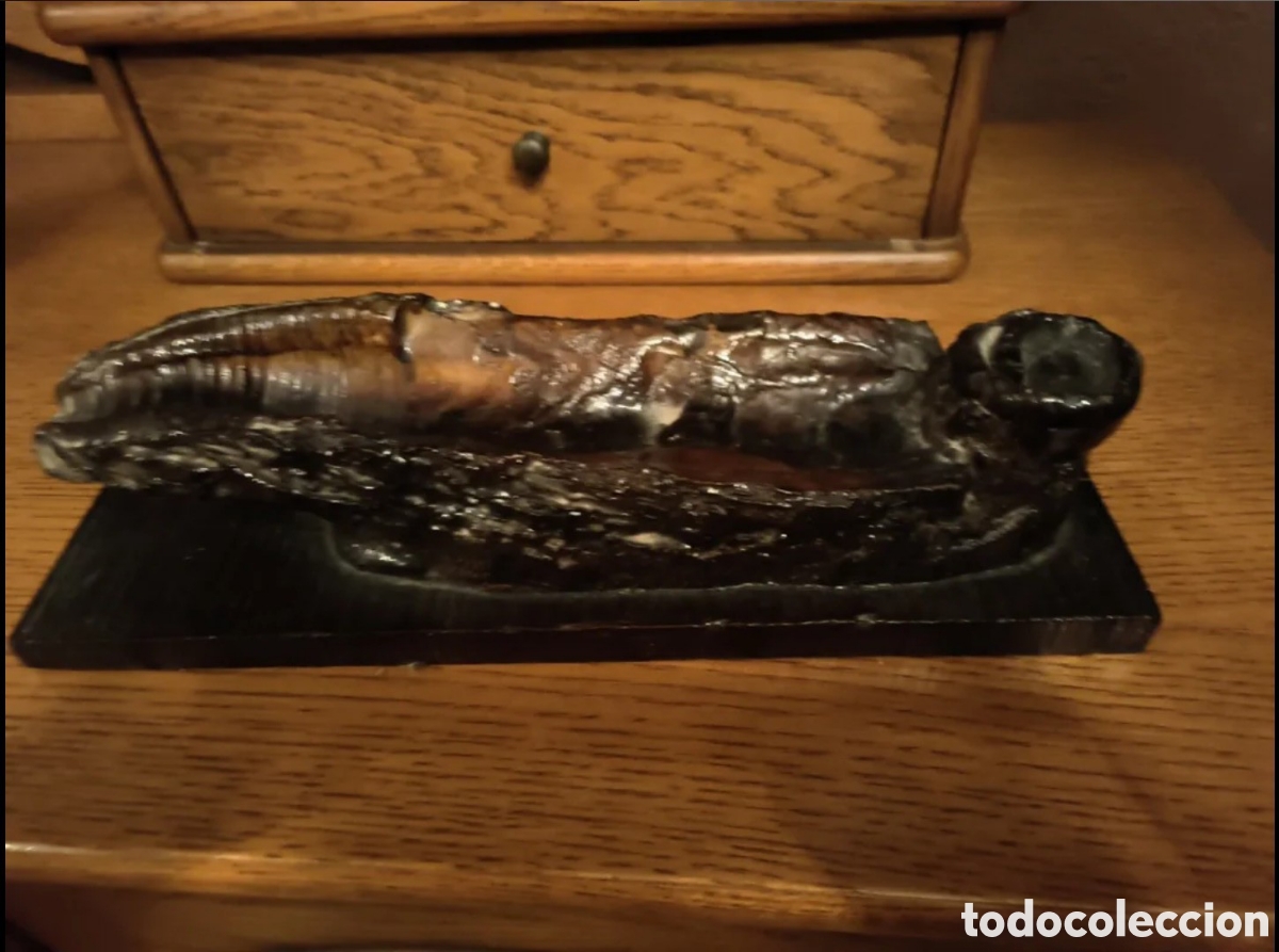 Antig&uuml;edades: Tintero, escribania en madera tallada - Foto 4