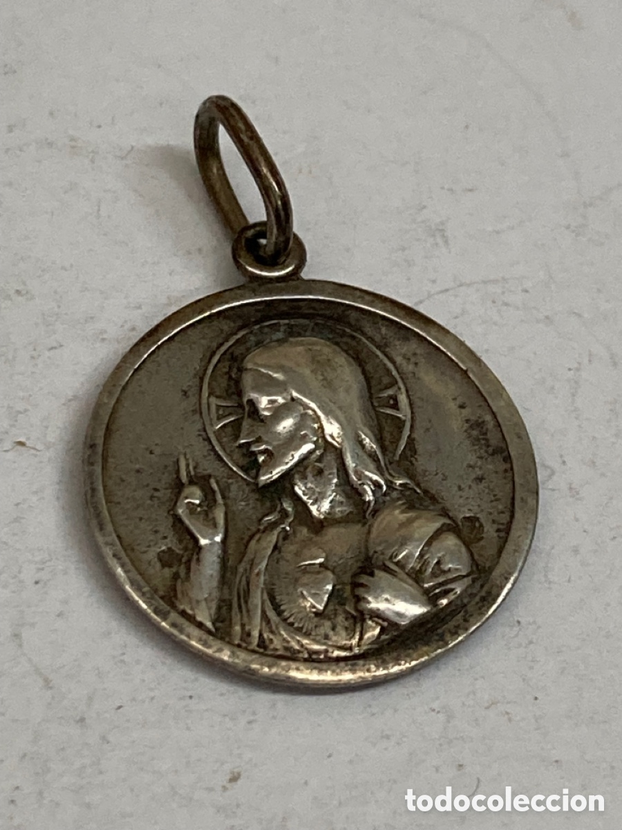 Antig&uuml;edades: Medalla de plata religiosa C89 - Foto 1