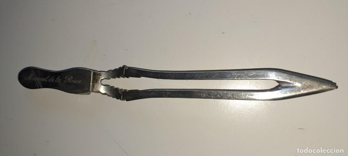 Antig&uuml;edades: Abrecartas de plata con forma de cabeza de venado - Foto 3