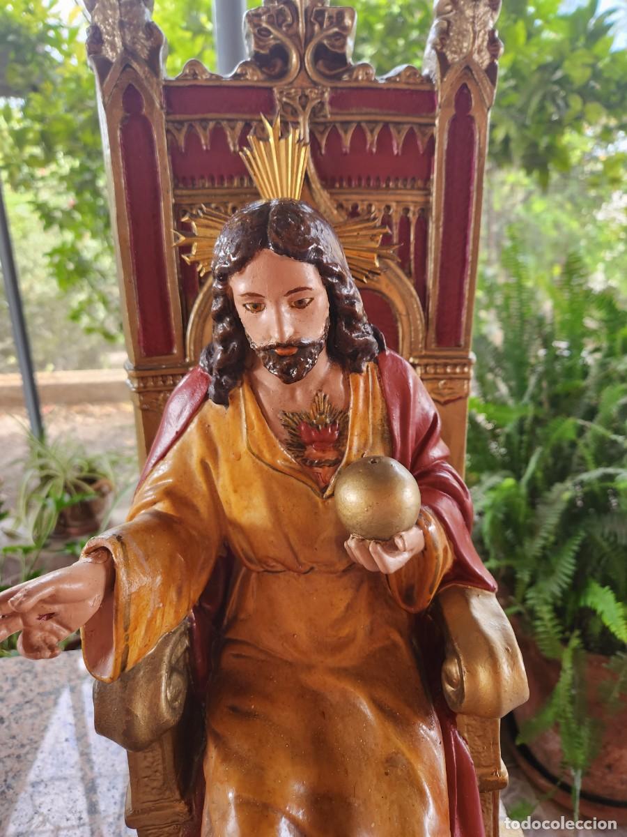 Antig&uuml;edades: Espectacular Sagrado coraz&oacute;n de Jes&uacute;s - Foto 4