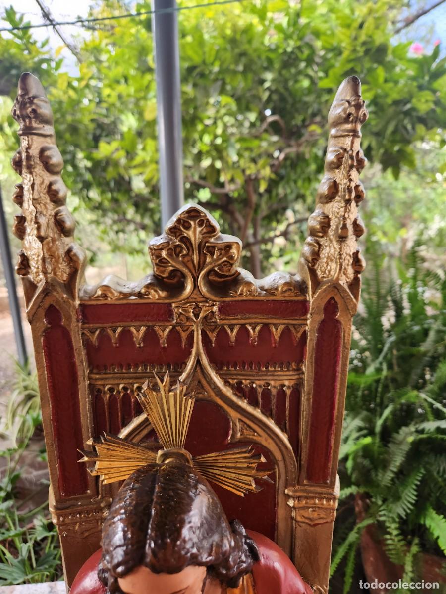 Antig&uuml;edades: Espectacular Sagrado coraz&oacute;n de Jes&uacute;s - Foto 6