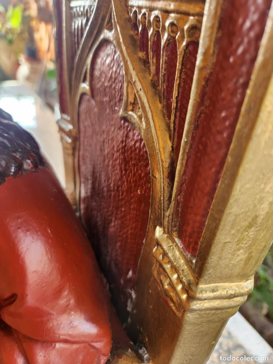Antig&uuml;edades: Espectacular Sagrado coraz&oacute;n de Jes&uacute;s - Foto 10