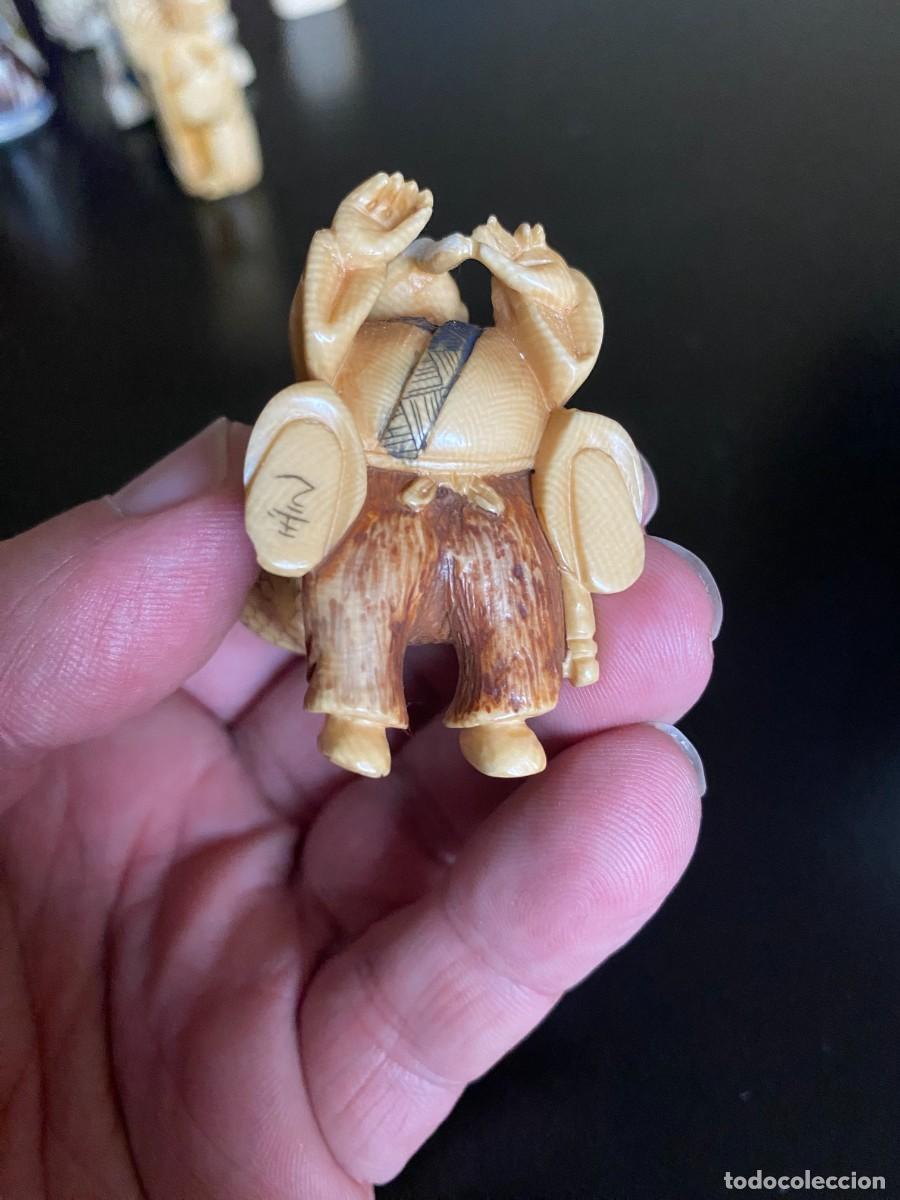 Antig&uuml;edades: RARO NETSUKE S.XIX FIRMADO - Foto 6