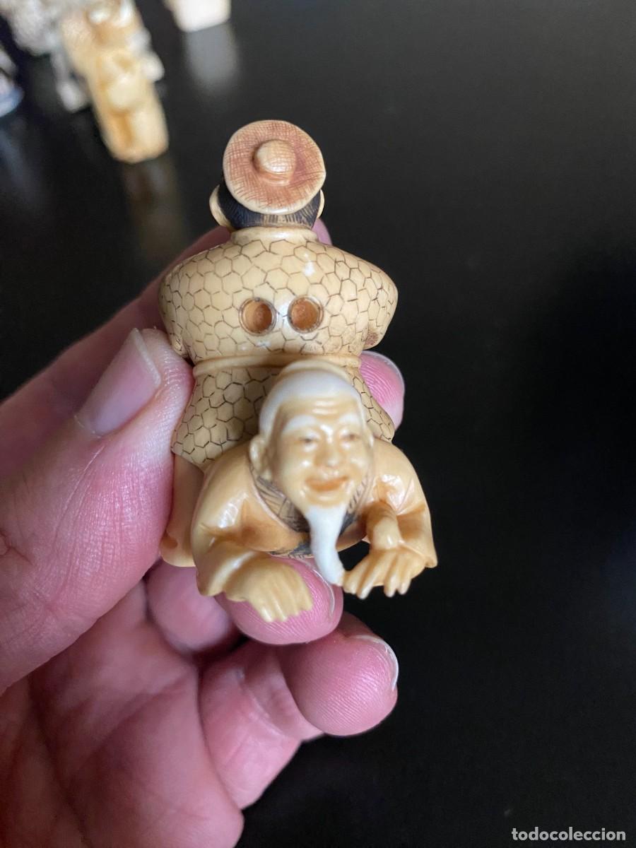 Antig&uuml;edades: RARO NETSUKE S.XIX FIRMADO - Foto 7