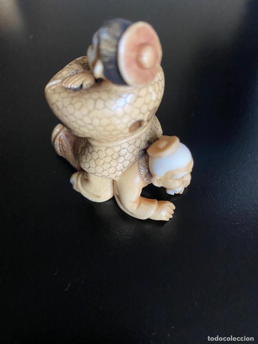 Antig&uuml;edades: RARO NETSUKE S.XIX FIRMADO - Foto 9