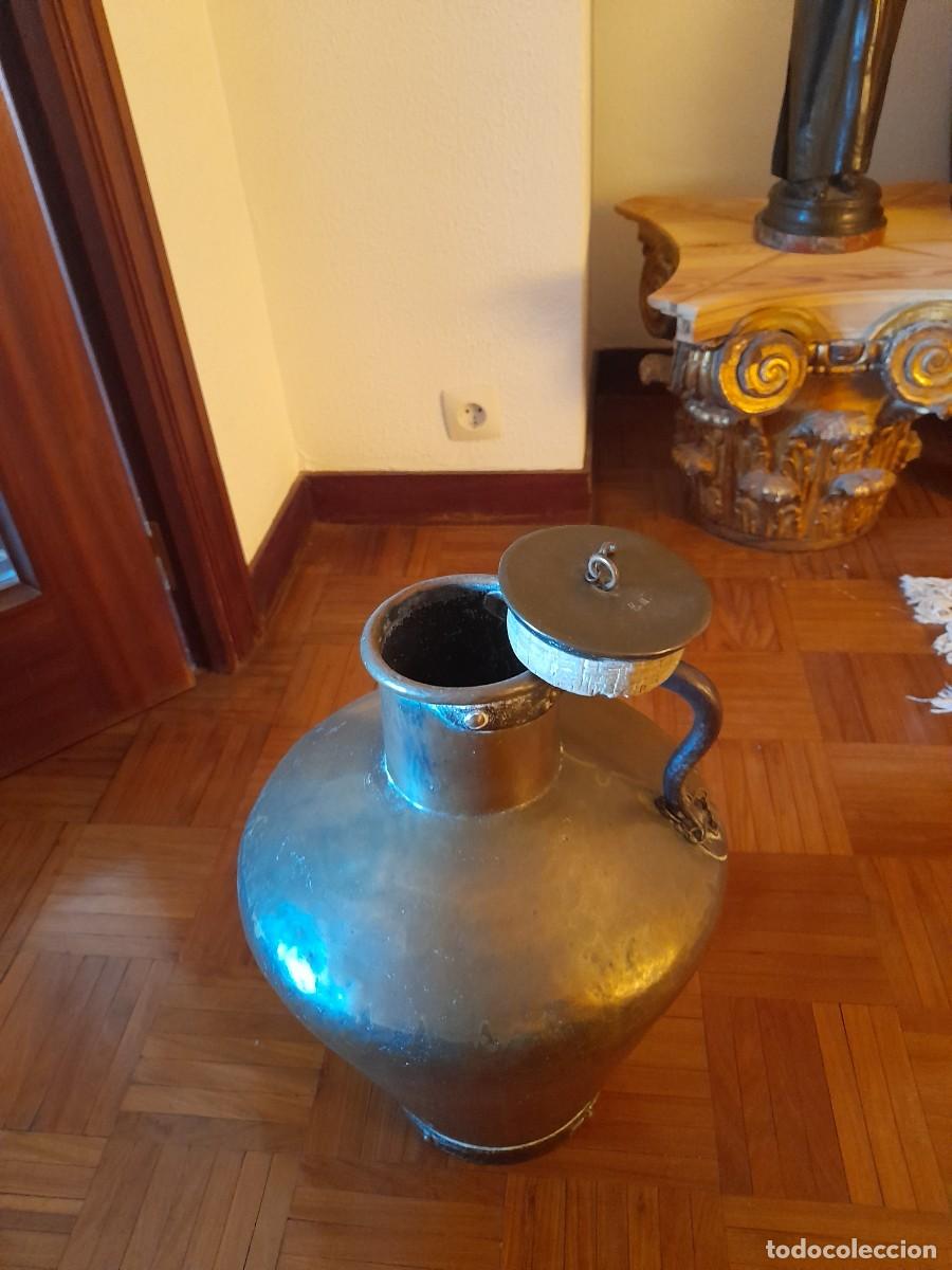 Antig&uuml;edades: C&aacute;ntaro de cobre Siglo XIX - Foto 3