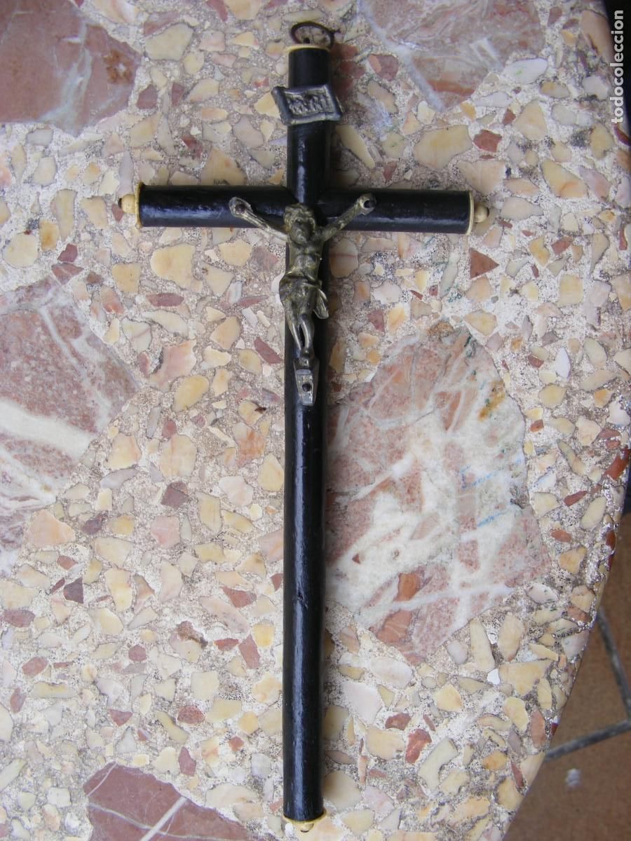 Antig&uuml;edades: CRUCIFIJO EPOCA ISABEL II - Foto 1