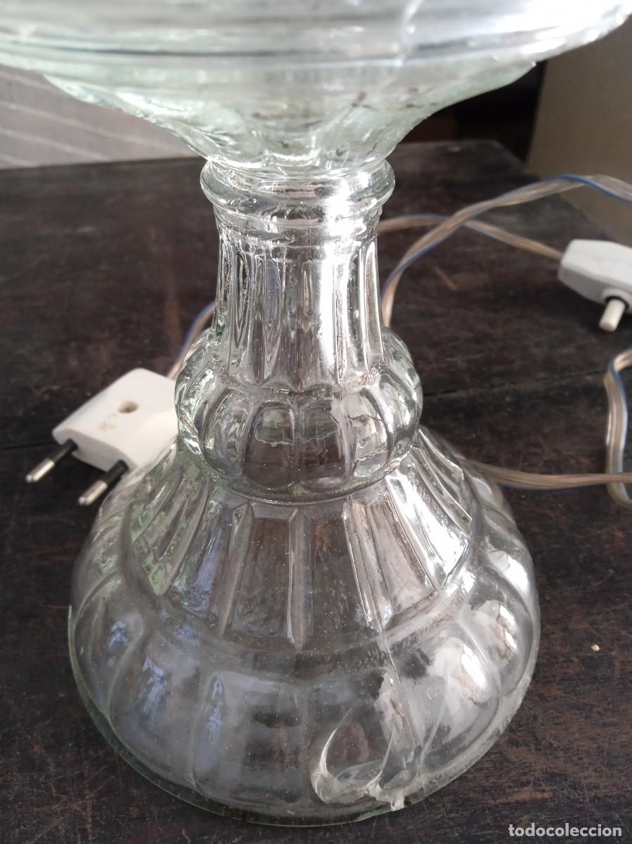Antig&uuml;edades: L&aacute;mpara Quinqu&eacute; de cristal - Foto 3