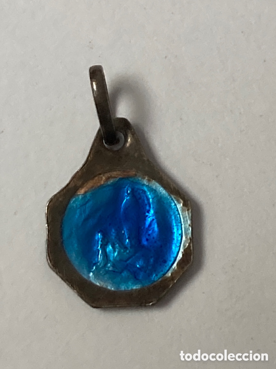 Antig&uuml;edades: Medalla de plata de la Virgen Maria /C77 - Foto 2