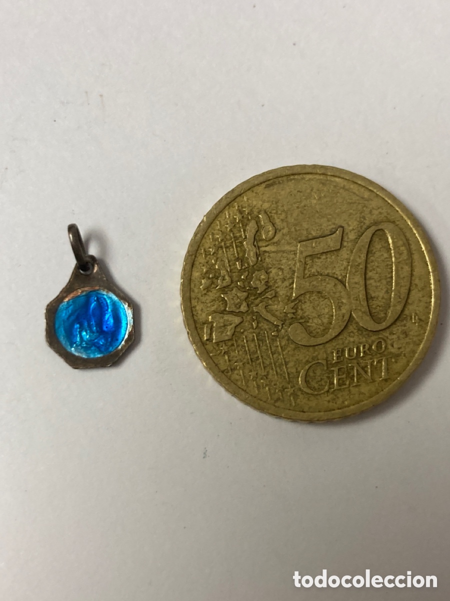 Antig&uuml;edades: Medalla de plata de la Virgen Maria /C77 - Foto 3
