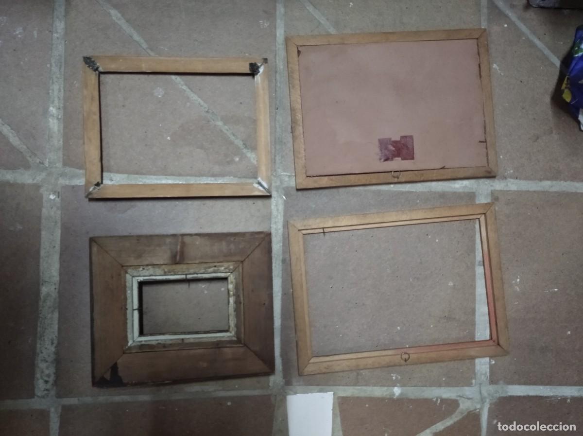 Antig&uuml;edades: LOTE 4 ANTIGUOS MARCOS DE MADERA - Foto 3