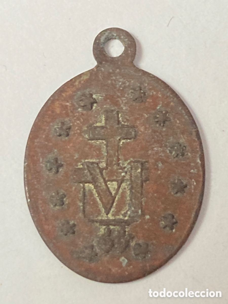 Antig&uuml;edades: Medalla met&aacute;lica/ C74 - Foto 2