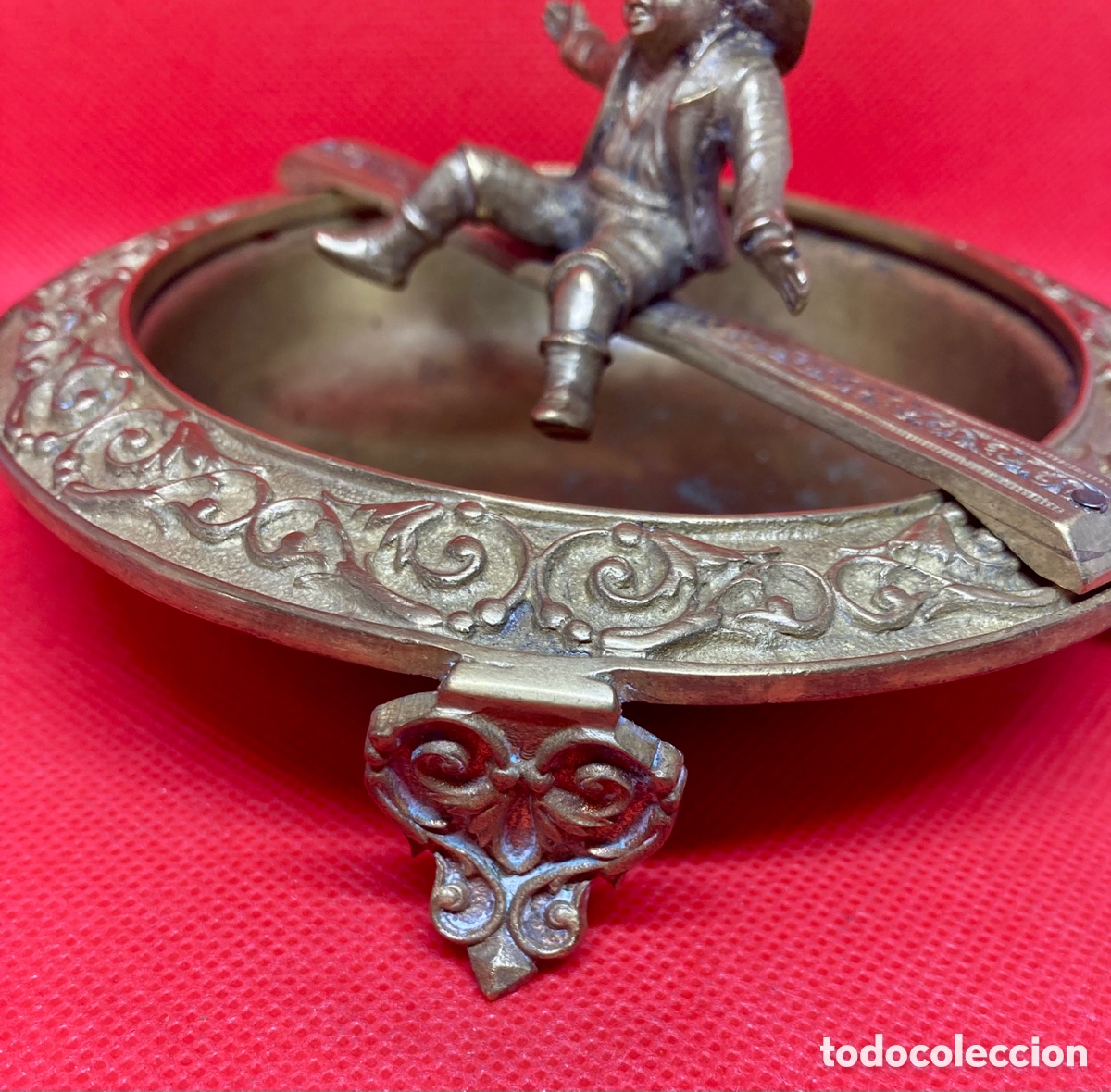 Antig&uuml;edades: ANTIGUO CENTRO DE MESA DE BRONCE - Foto 3