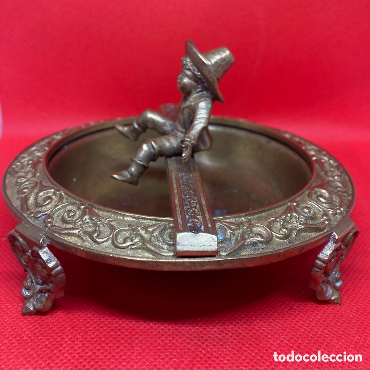 Antig&uuml;edades: ANTIGUO CENTRO DE MESA DE BRONCE - Foto 6