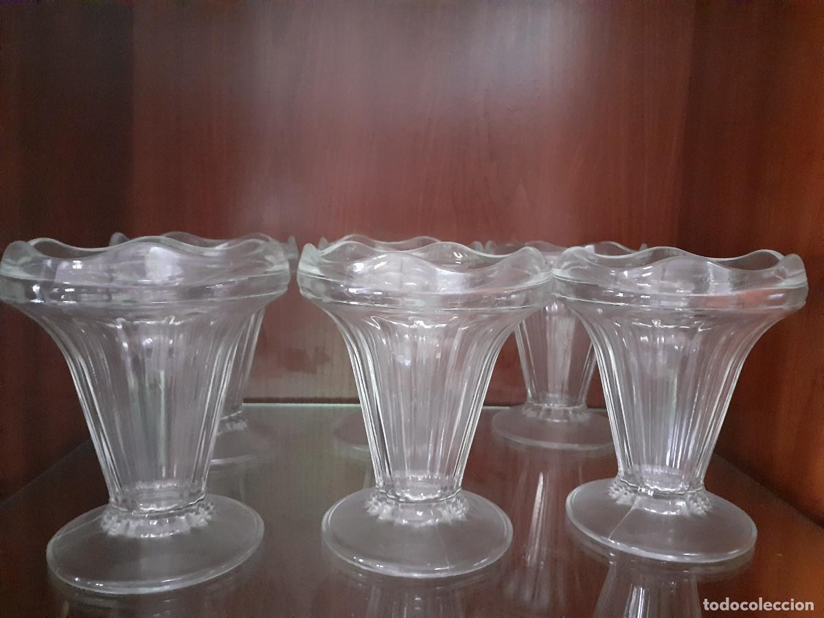Antig&uuml;edades: Lote de Seis copas para Helado - Foto 2
