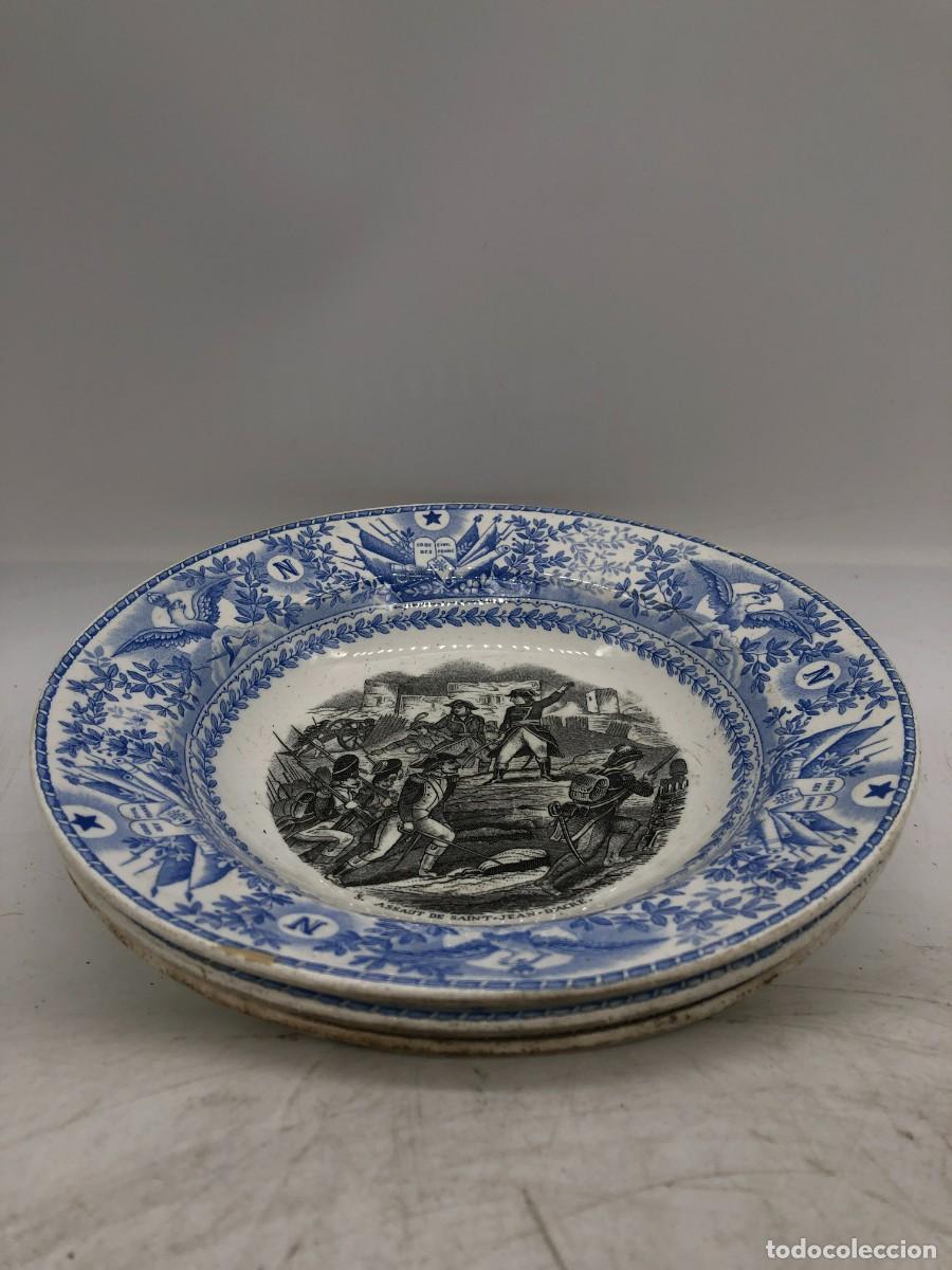Antig&uuml;edades: 3 PLATOS GLORIAS NAPOLEON - Foto 1