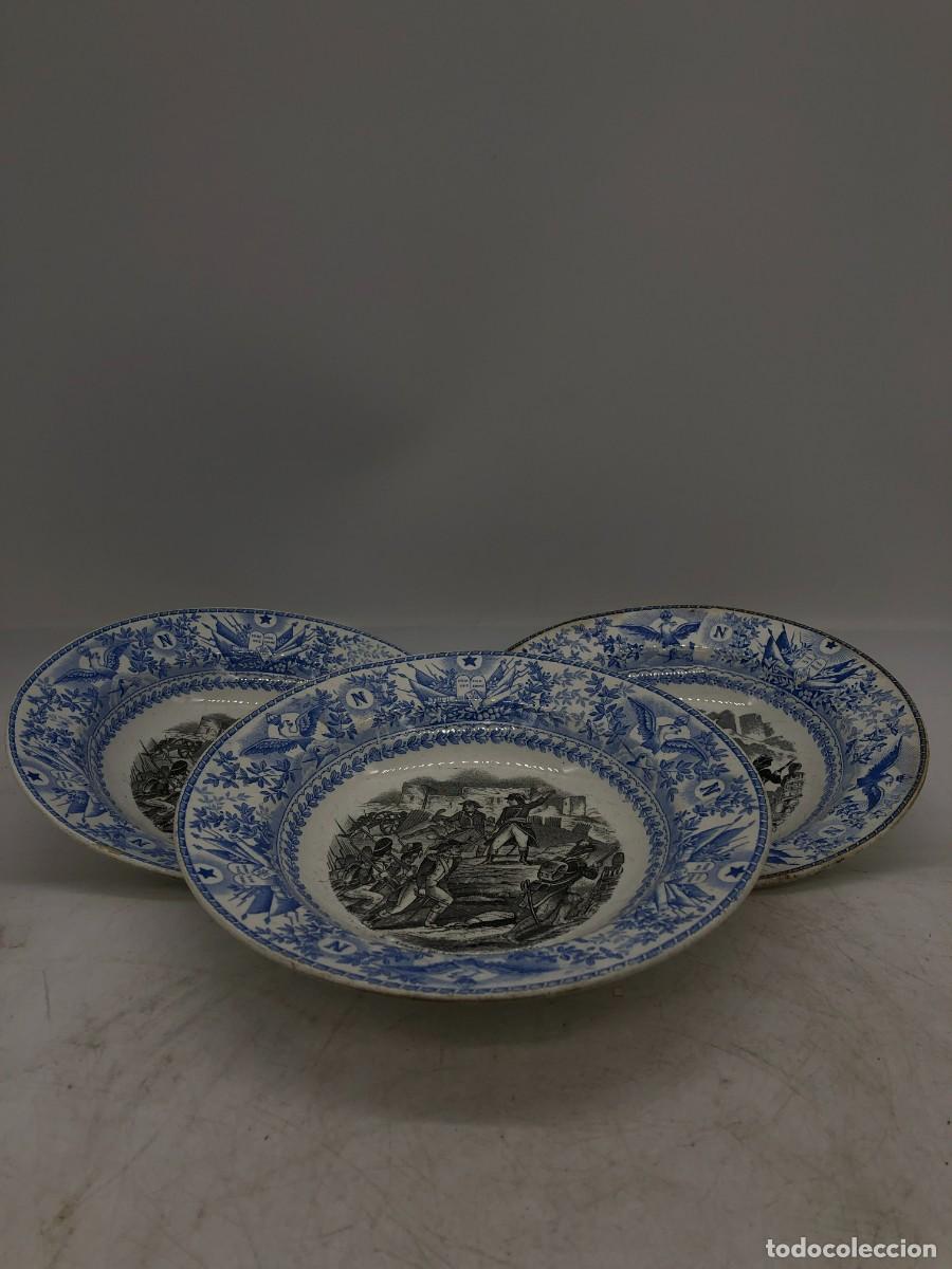 Antig&uuml;edades: 3 PLATOS GLORIAS NAPOLEON - Foto 3