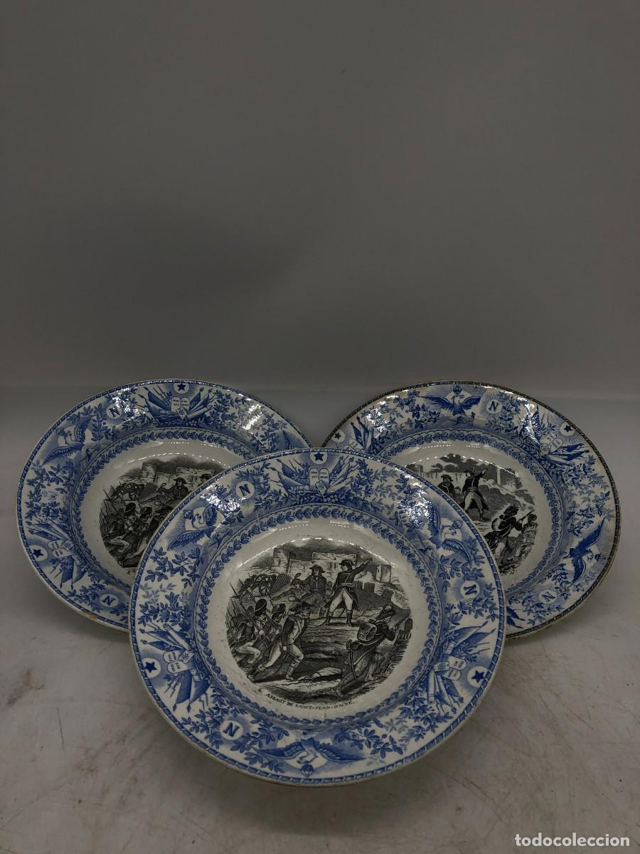 Antig&uuml;edades: 3 PLATOS GLORIAS NAPOLEON - Foto 4