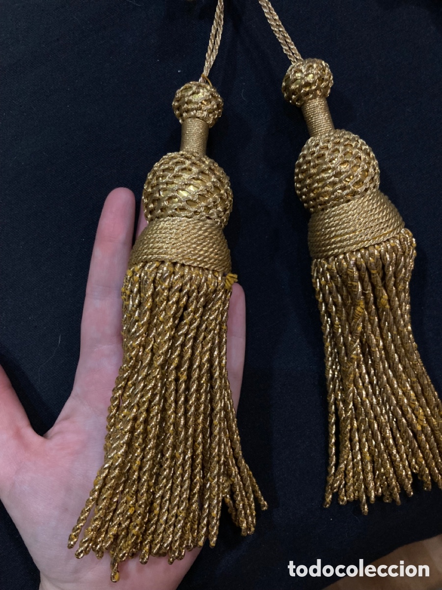 Antig&uuml;edades: Pareja de borlas de oro - Foto 2