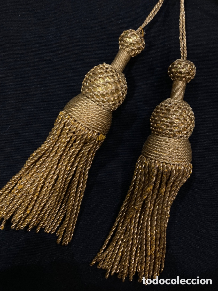 Antig&uuml;edades: Pareja de borlas de oro - Foto 1