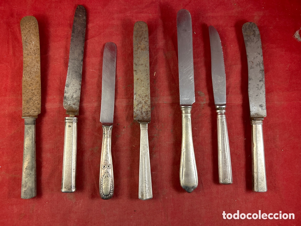 Oggetti Antichi: Lote de cuchillos antiguos