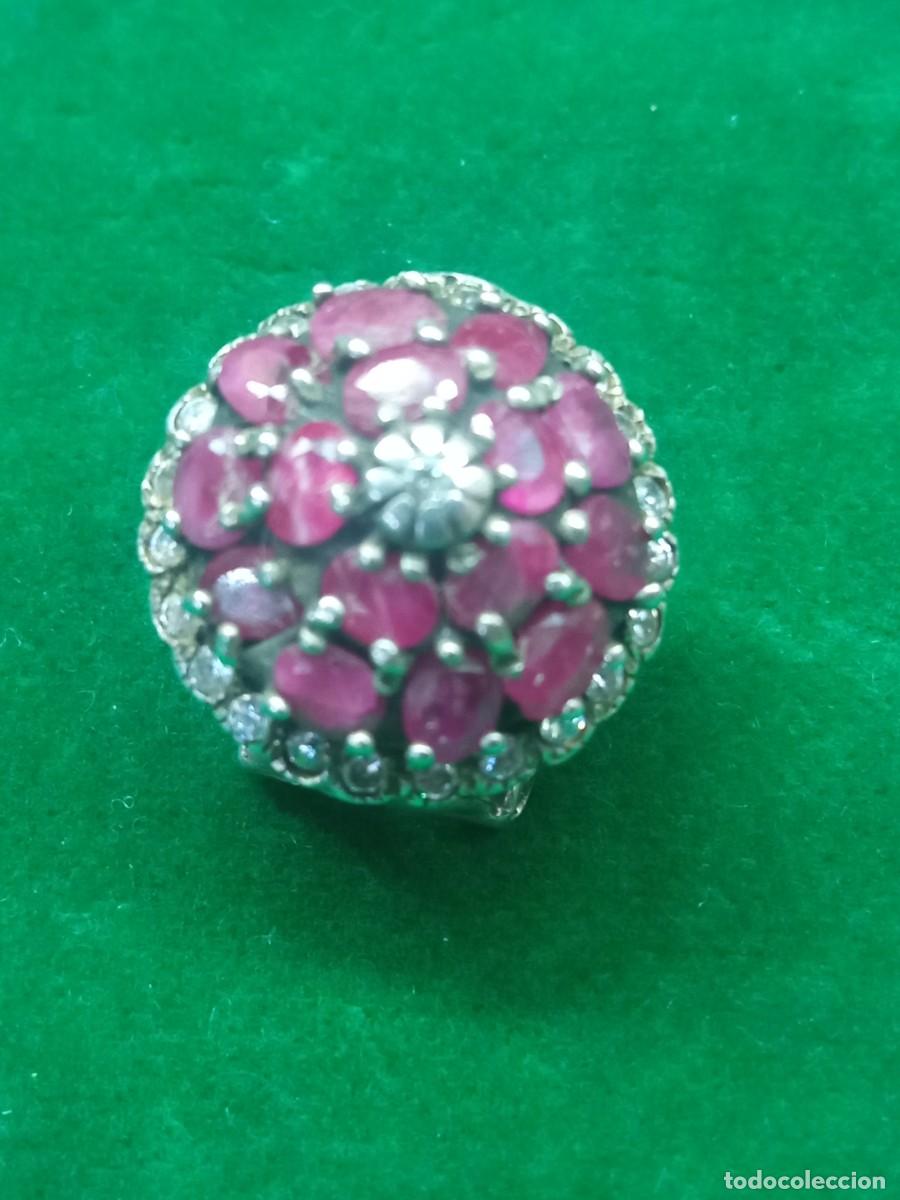 Antig&uuml;edades: Pendientes plata y piedras + - Foto 2