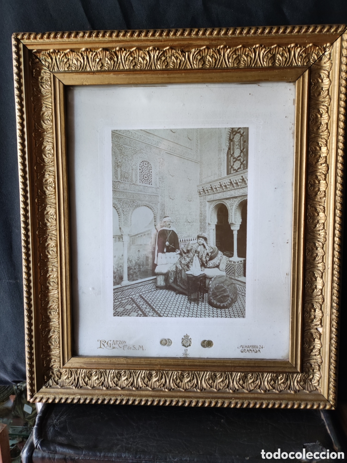 Antig&uuml;edades: Fotograf&iacute;a enmarcada antiguo - Foto 1