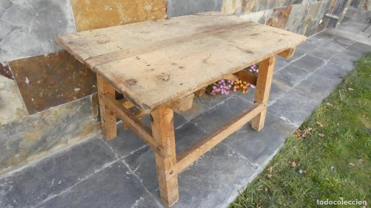 Antig&uuml;edades: MESA TOCINERA A&Ntilde;O 1900 ANTIGUA MESA RUSTICA RUSTIC TABLE TISCH RUSTIQUE - Foto 2