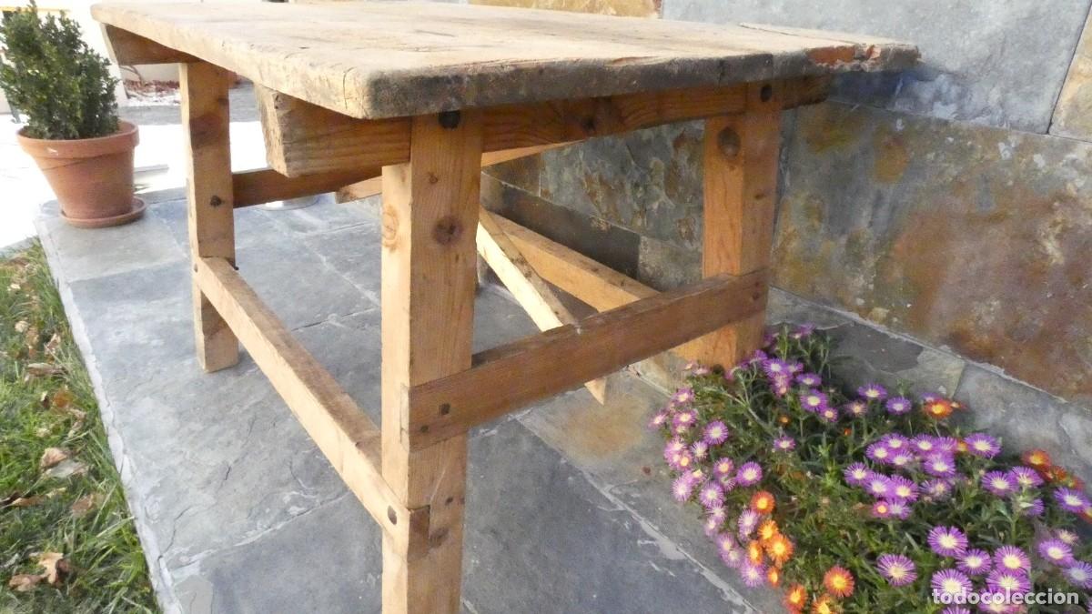 Antig&uuml;edades: MESA TOCINERA A&Ntilde;O 1900 ANTIGUA MESA RUSTICA RUSTIC TABLE TISCH RUSTIQUE - Foto 5