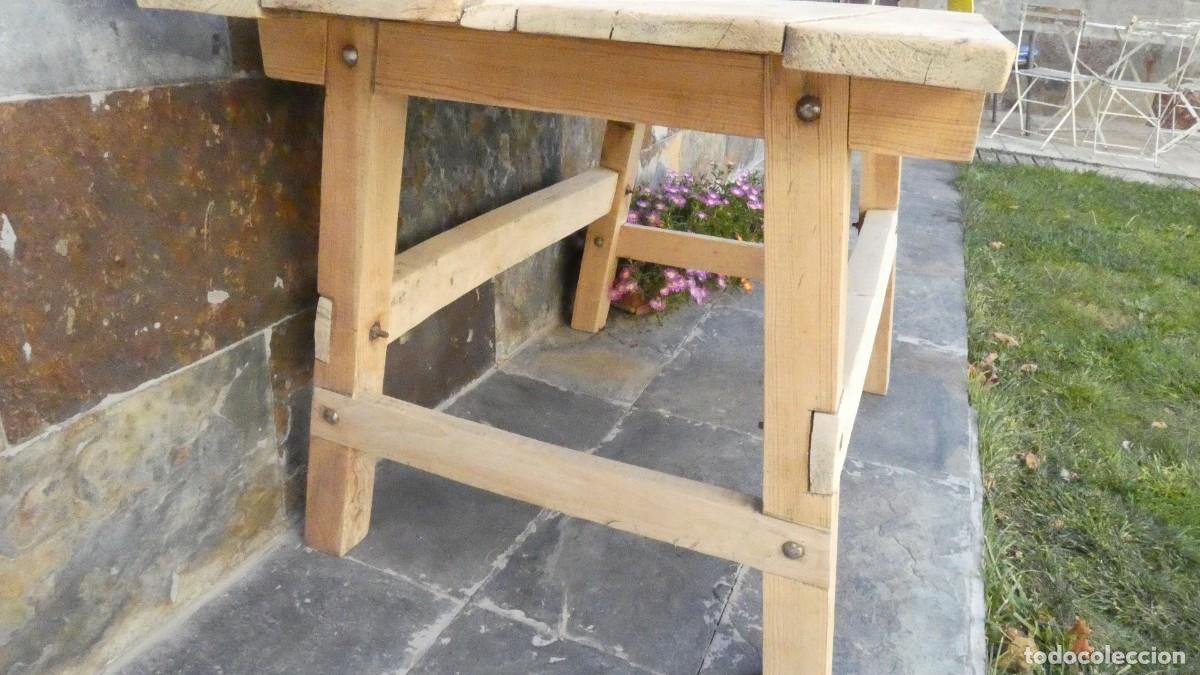 Antig&uuml;edades: MESA TOCINERA A&Ntilde;O 1900 ANTIGUA MESA RUSTICA RUSTIC TABLE TISCH RUSTIQUE - Foto 3