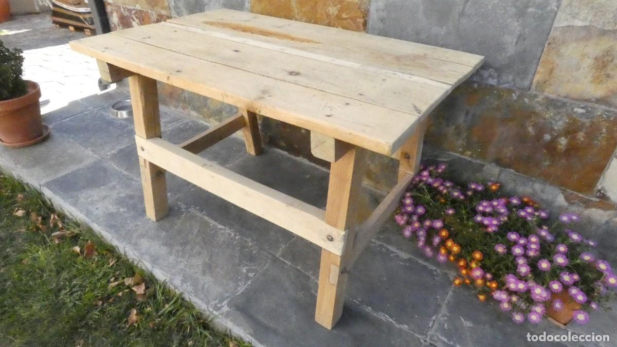 Antig&uuml;edades: MESA TOCINERA A&Ntilde;O 1900 ANTIGUA MESA RUSTICA RUSTIC TABLE TISCH RUSTIQUE - Foto 10