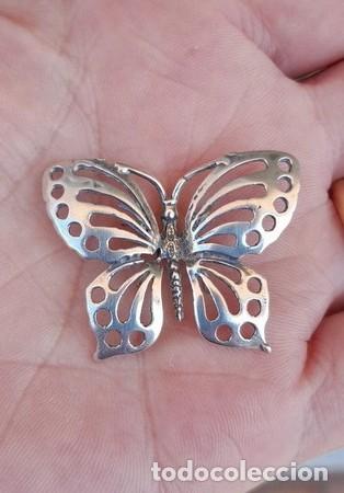 Antig&uuml;edades: MARIPOSA DE PLATA 800. SELLADA - Foto 3