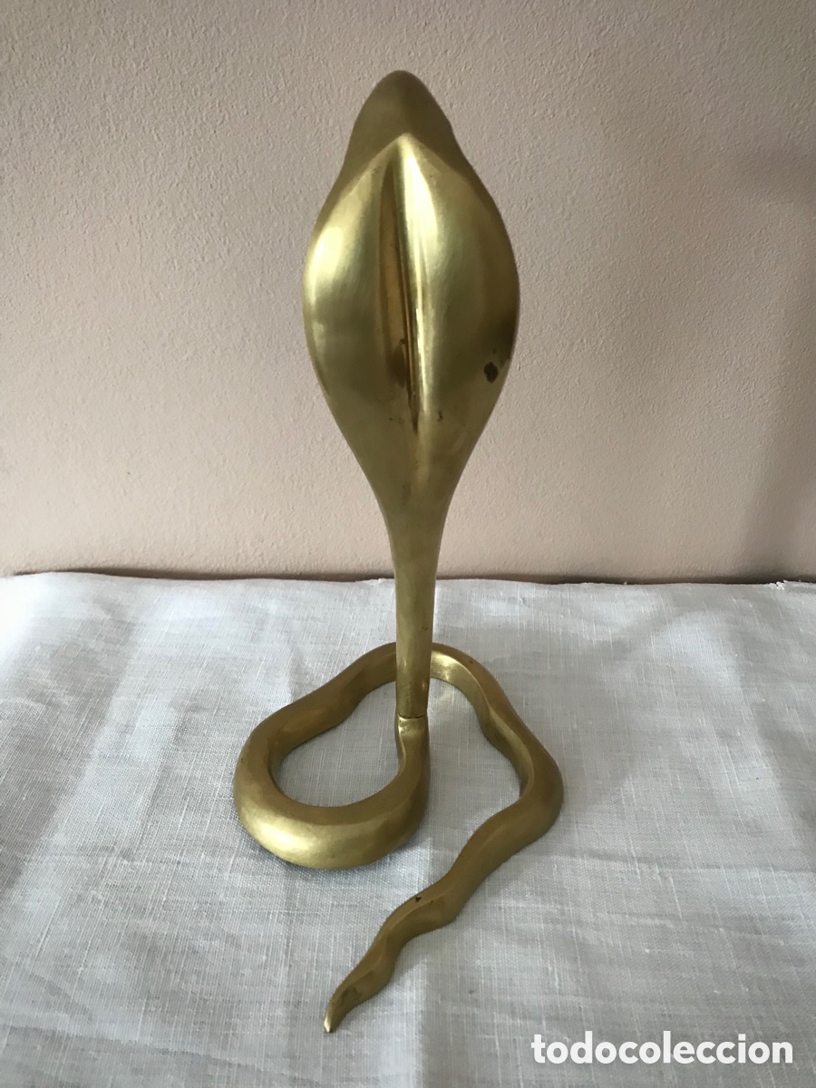 Antig&uuml;edades: Figura de Serpiente de bronce macizo - Foto 3