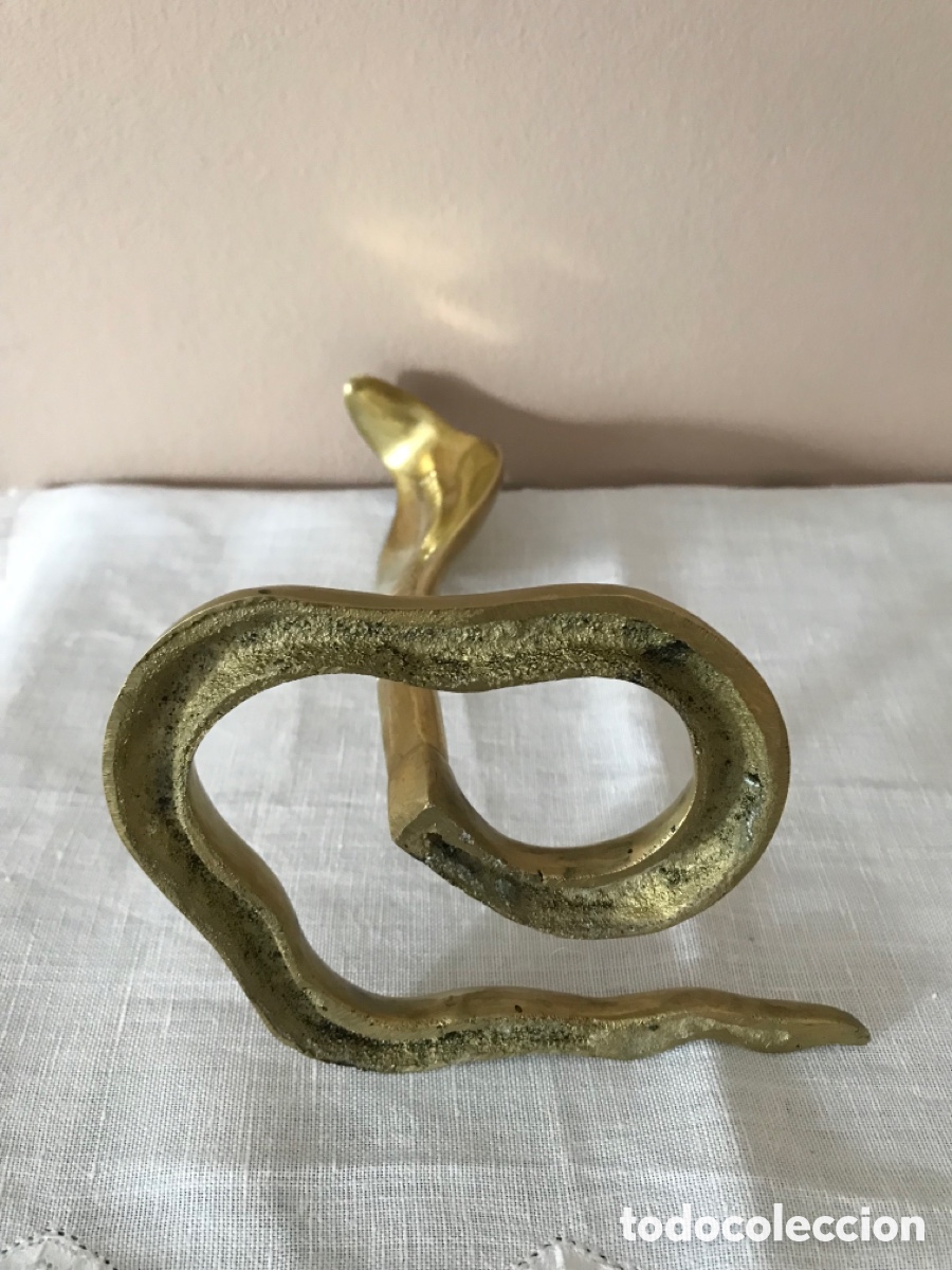 Antig&uuml;edades: Figura de Serpiente de bronce macizo - Foto 6