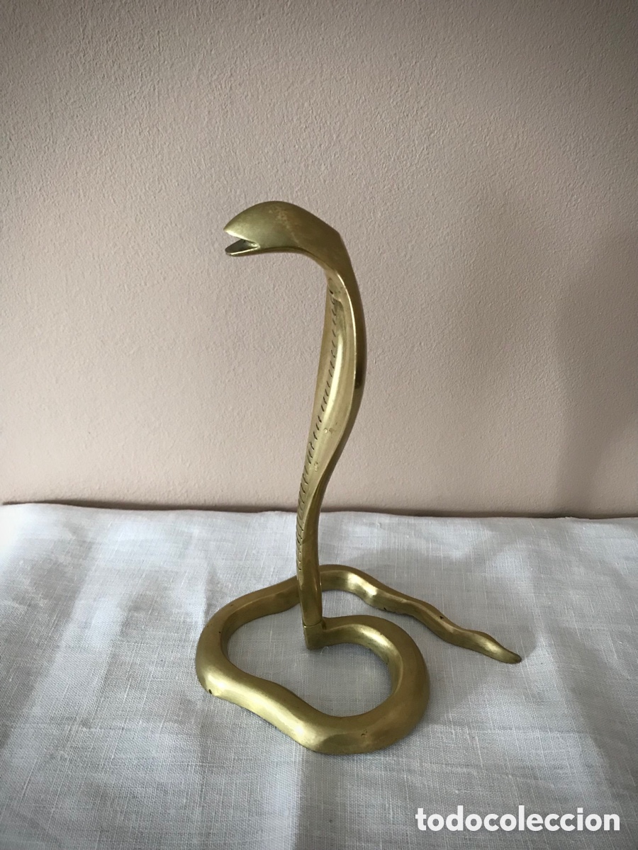 Antig&uuml;edades: Figura de Serpiente de bronce macizo - Foto 1