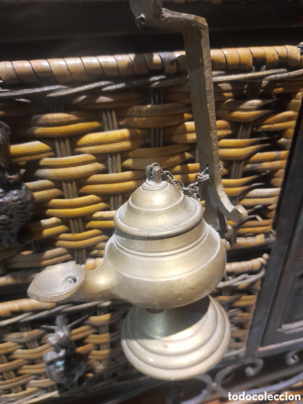 Antig&uuml;edades: Antiguo candil de aceite - Foto 5