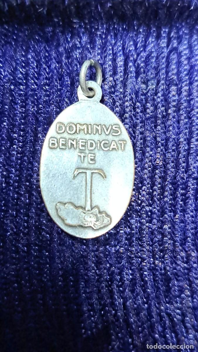 Antig&uuml;edades: Medalla de San Francisco de As&iacute;s Grabada con Bendici&oacute;n - Foto 2