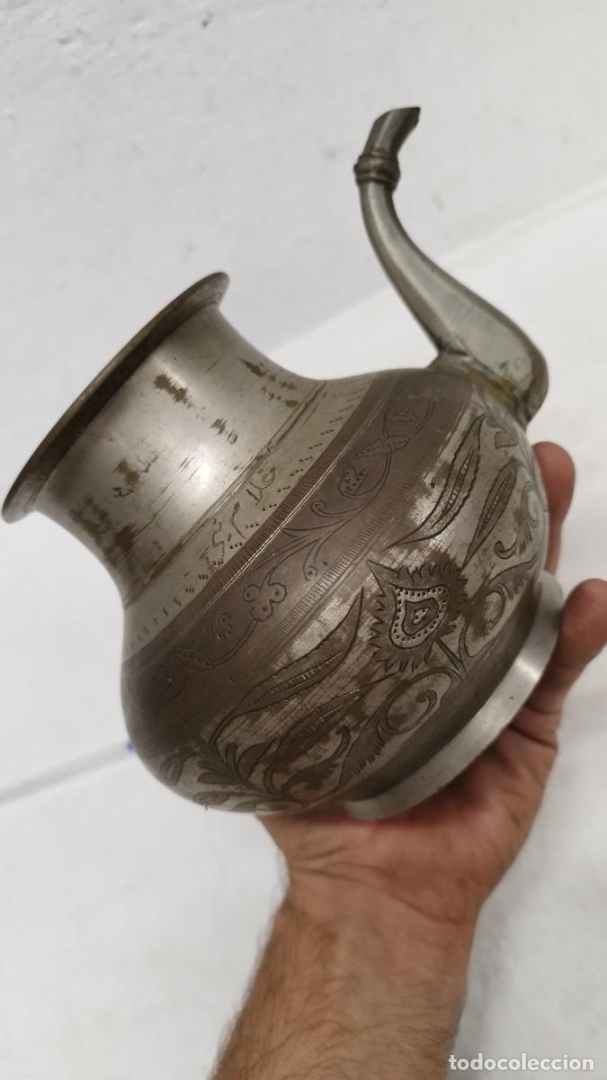 Antig&uuml;edades: Antigua Tetera de metal &Aacute;rabe - Foto 6