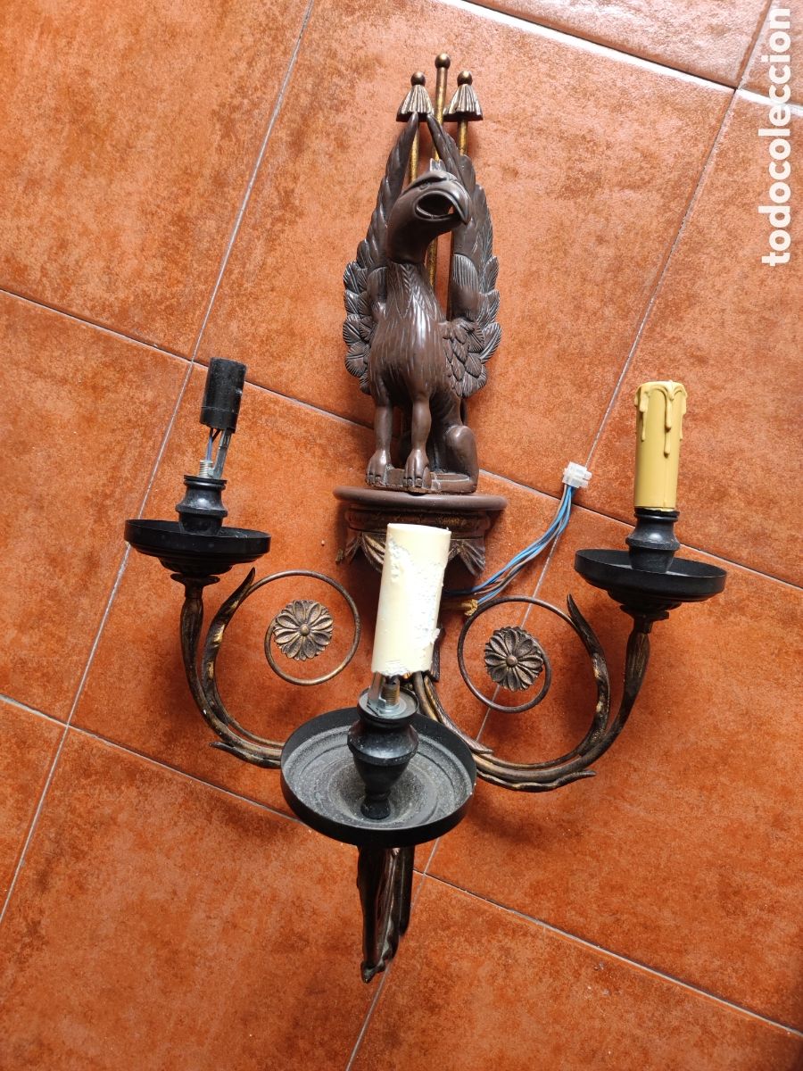 Antig&uuml;edades: Pareja de apliques - Foto 2
