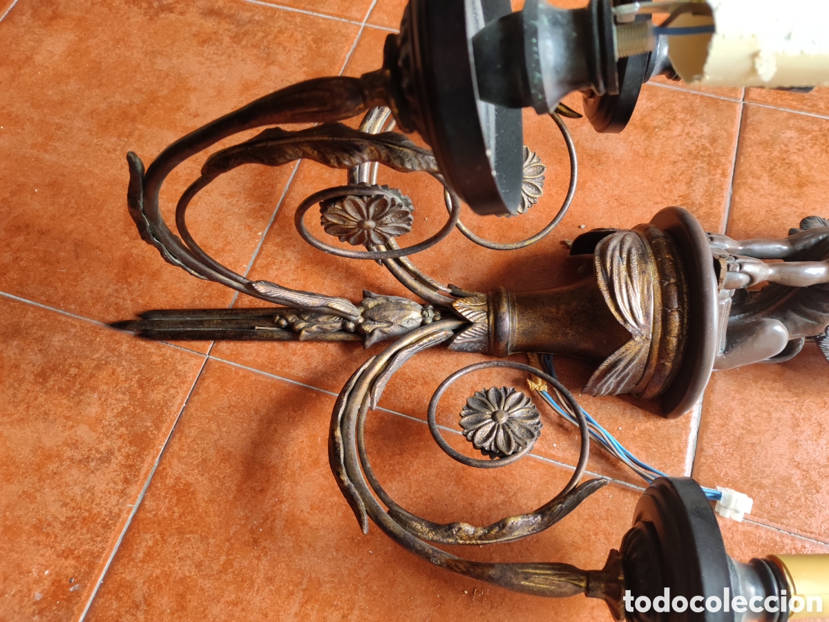 Antig&uuml;edades: Pareja de apliques - Foto 4
