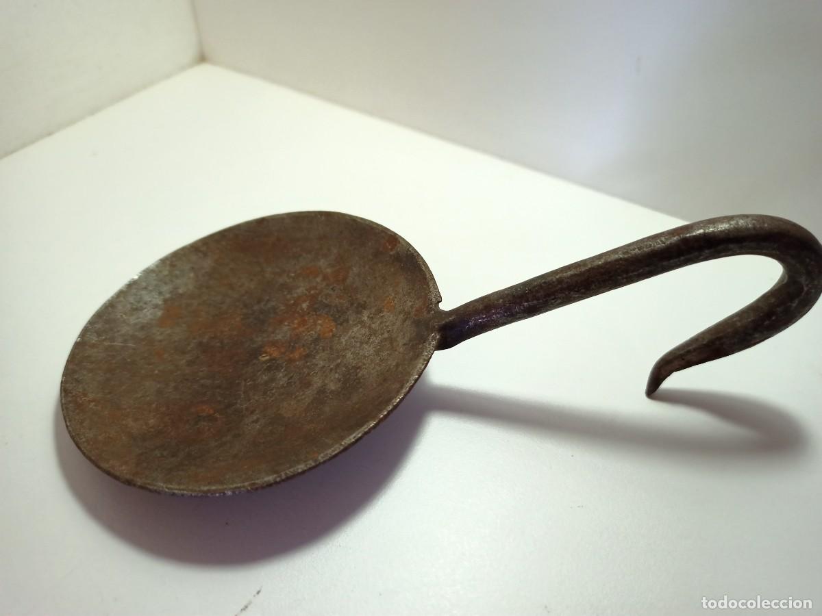 Antig&uuml;edades: Cucharon de hierro matanza del cerdo - Foto 1